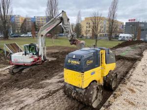 terenní úpravy a zásypy svahů AN